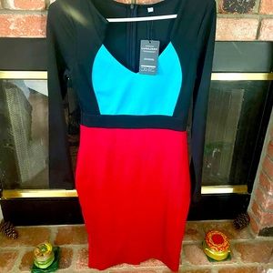 Brand new with tags LunaJany color block dress, size M.